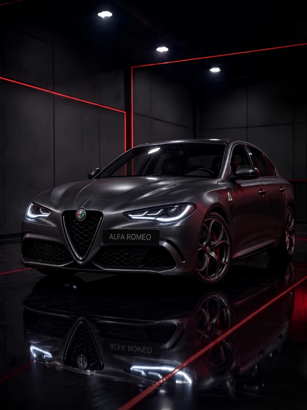 A Alfa Romeo at Al Zaabi Autocare, Mussafah