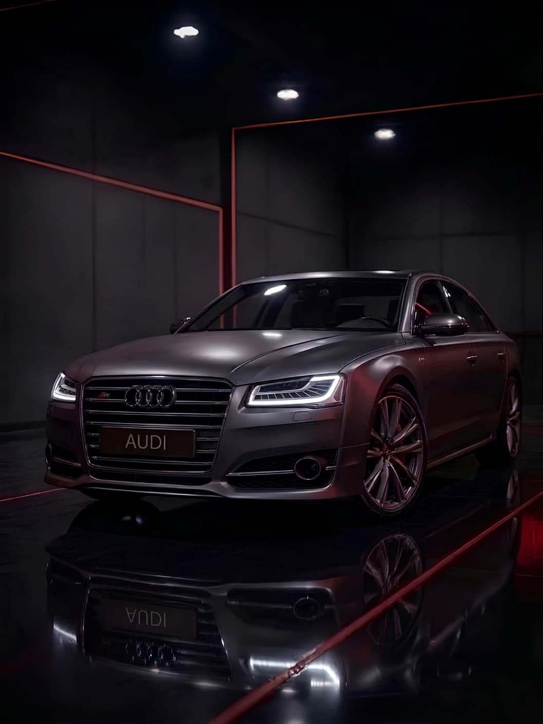 A Audi at Al Zaabi Autocare, Mussafah