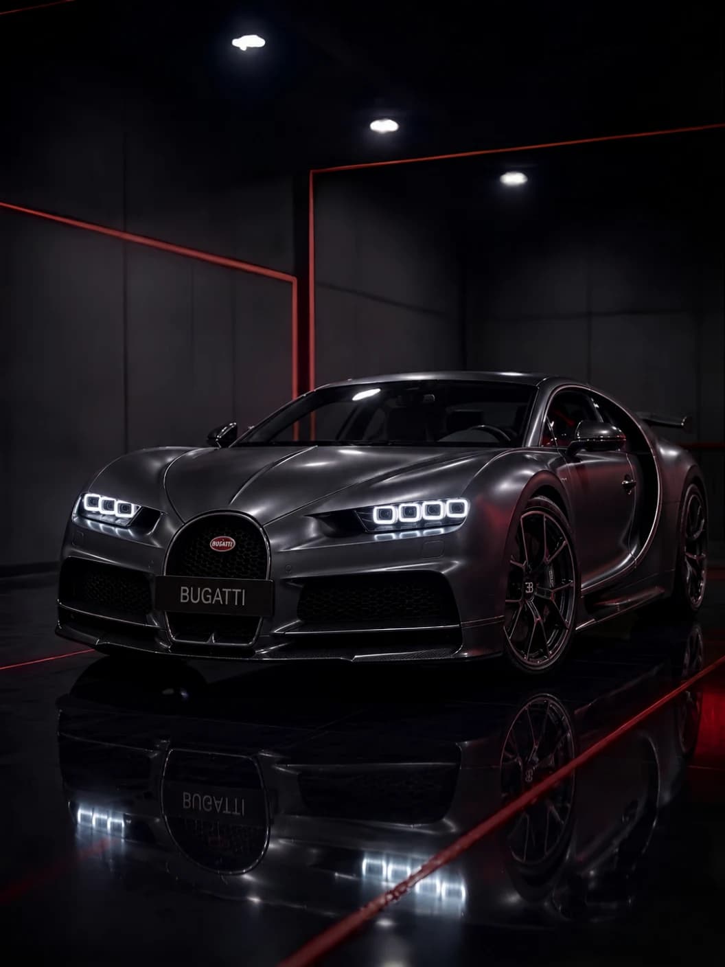 A Bugatti at Al Zaabi Autocare, Mussafah
