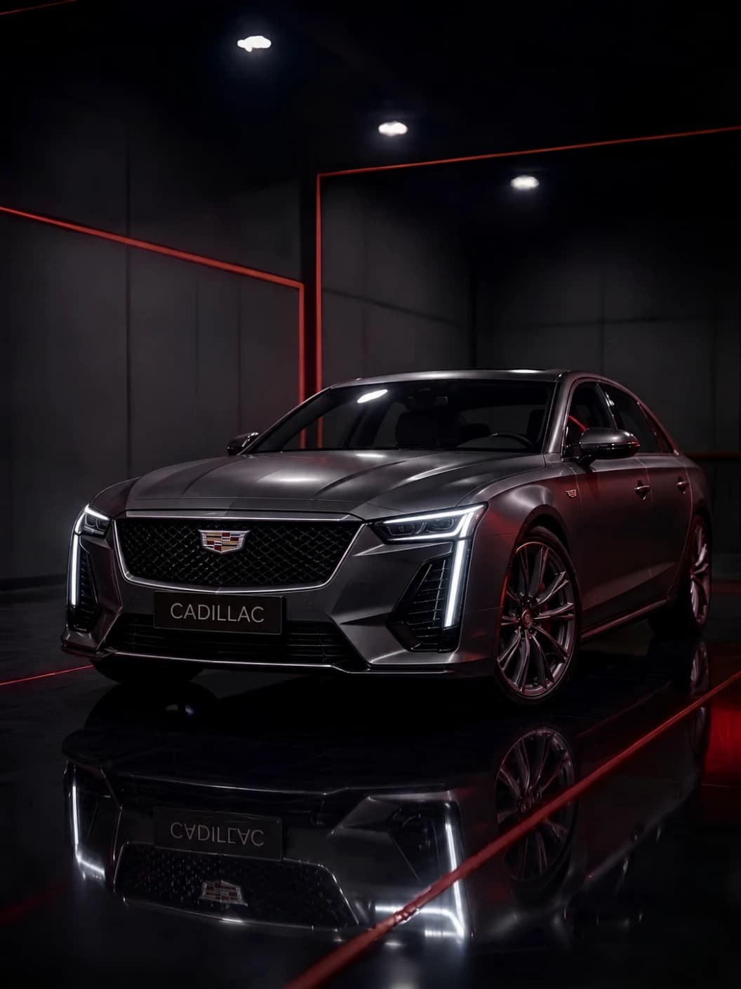 A Cadillac at Al Zaabi Autocare, Mussafah