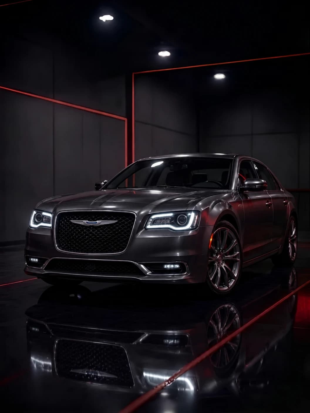 A Chrysler at Al Zaabi Autocare, Mussafah