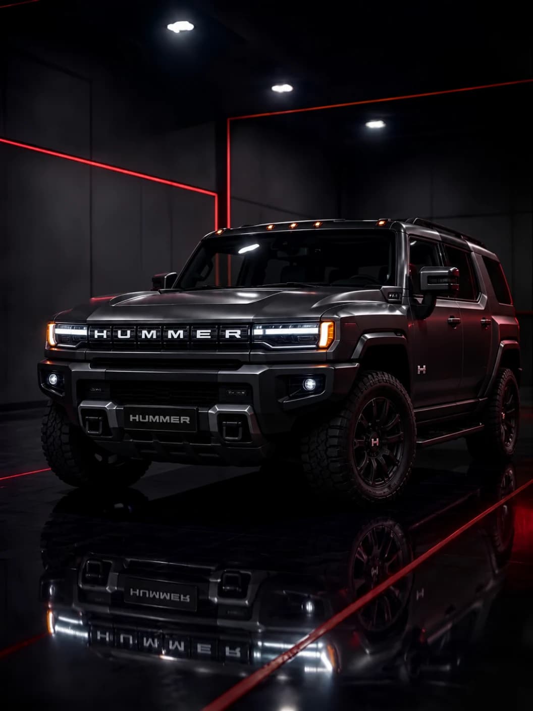 A Hummer at Al Zaabi Autocare, Mussafah