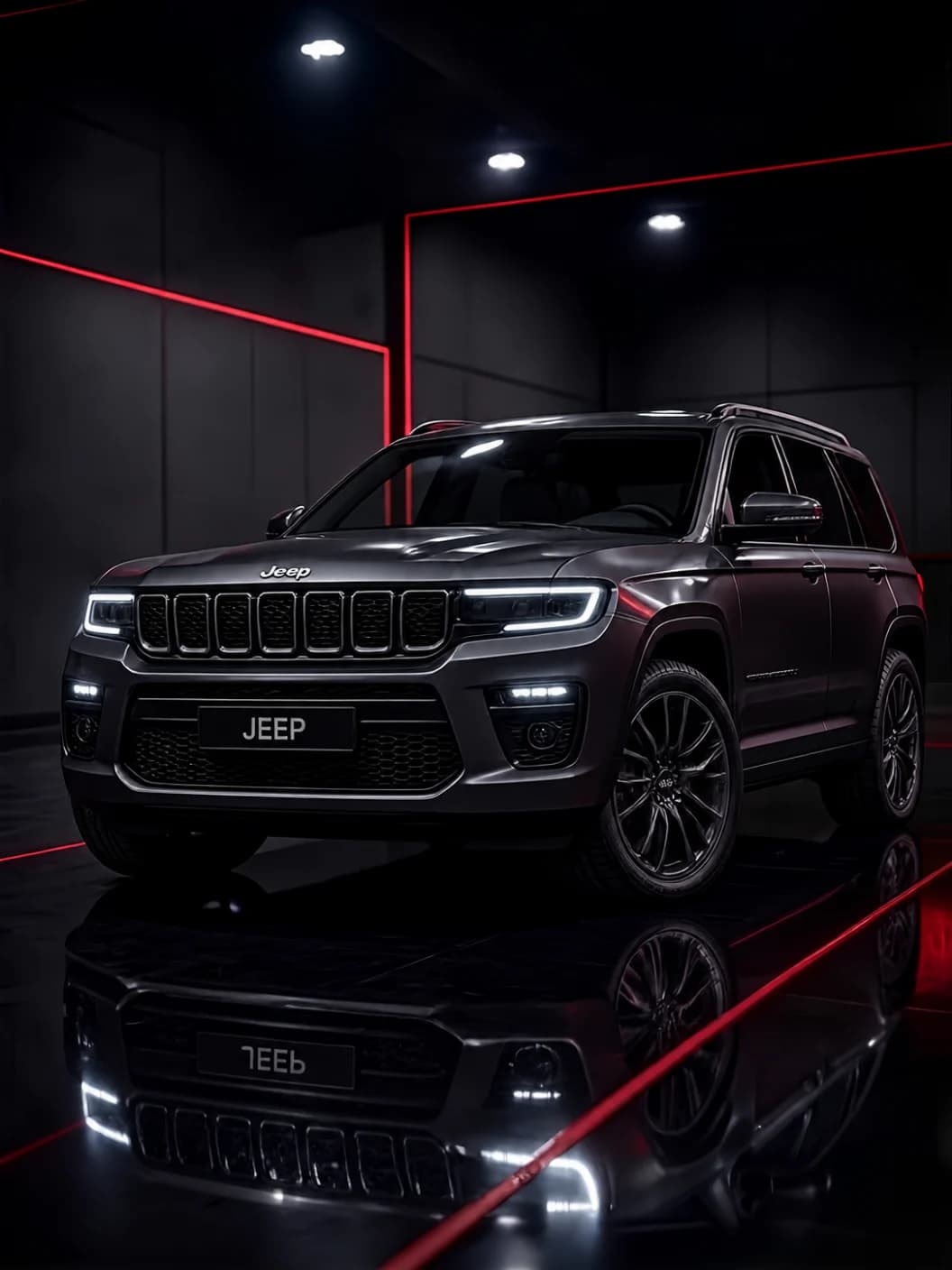 A Jeep at Al Zaabi Autocare, Mussafah