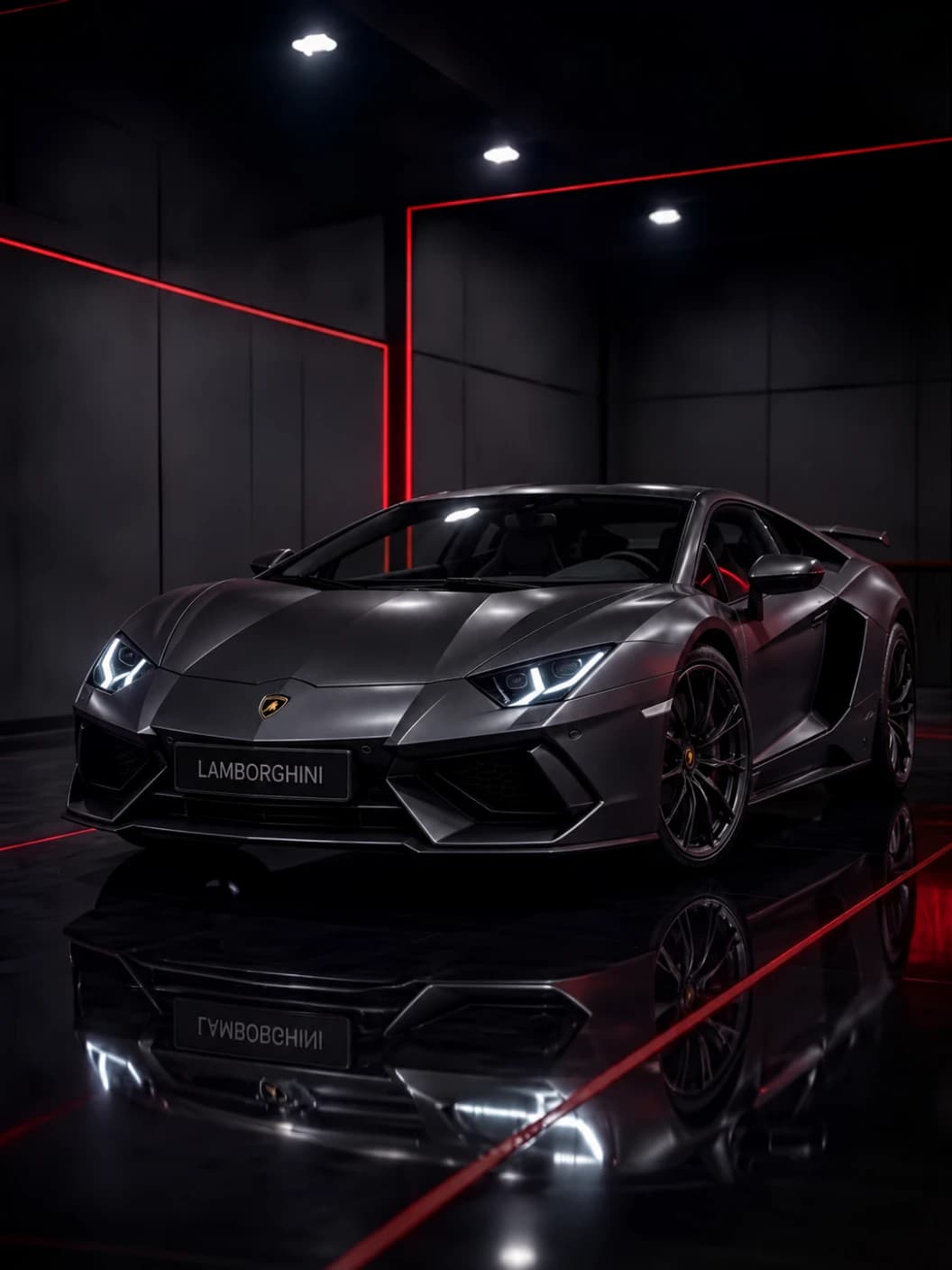 A Lamborghini at Al Zaabi Autocare, Mussafah