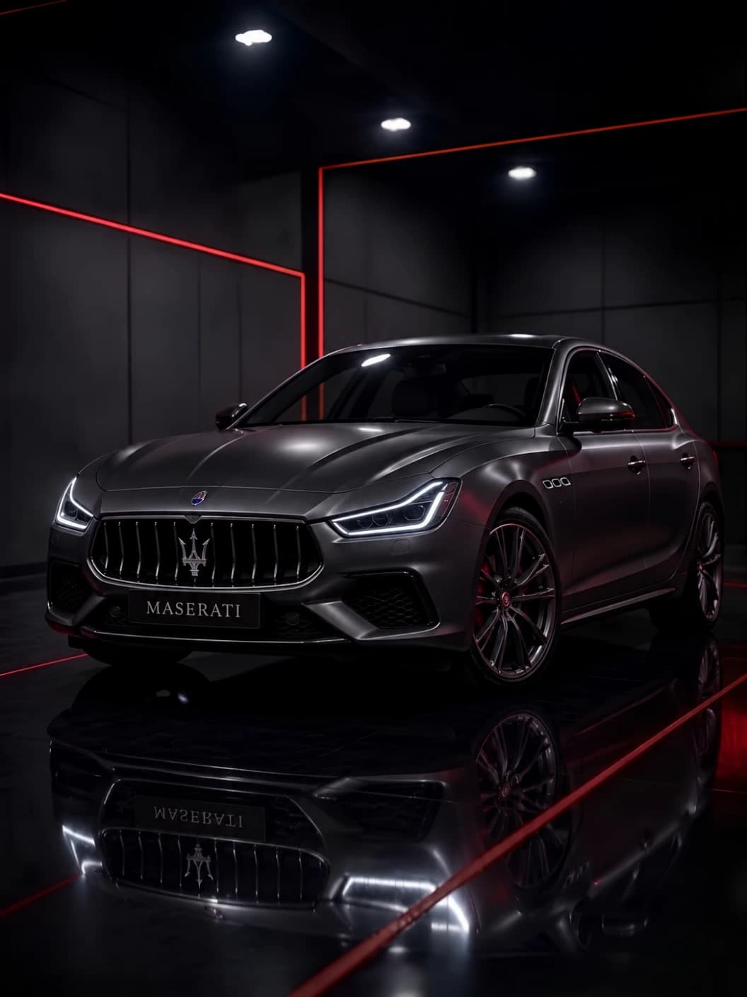 A Maserati at Al Zaabi Autocare, Mussafah