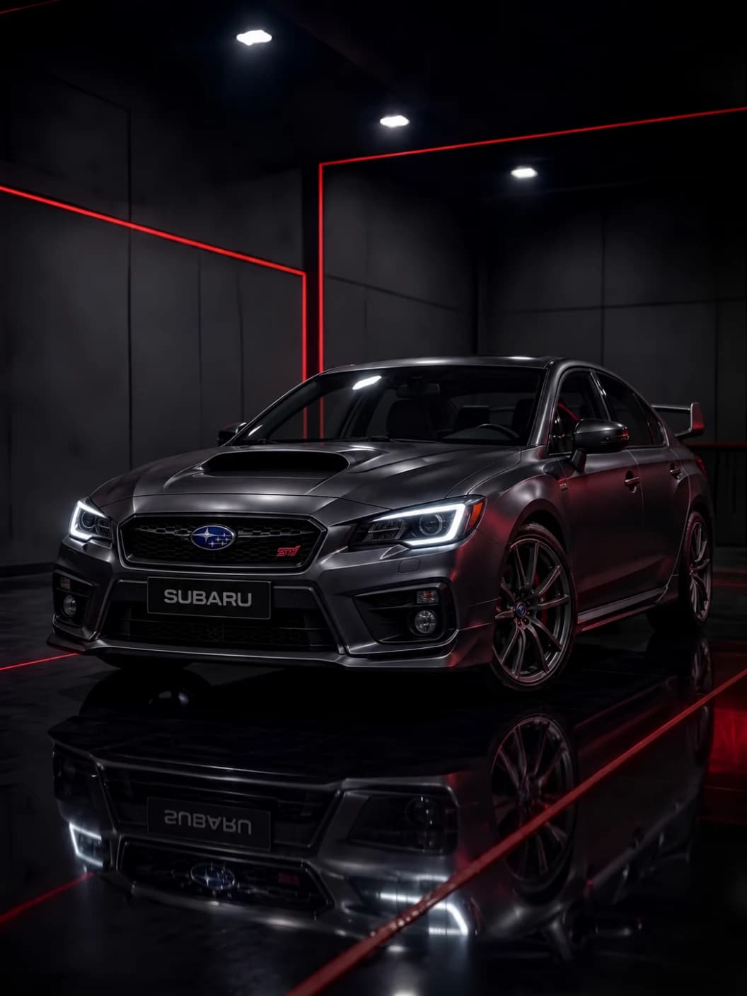 A Subaru at Al Zaabi Autocare, Mussafah